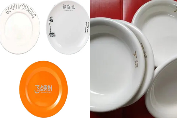 密胺樹(shù)脂工業(yè)制品，密胺產(chǎn)品打標鐳雕設備—餐盤(pán)餐具激光打標機