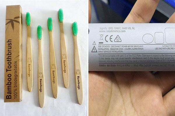 木質塑料電動牙刷打標刻字設備——牙刷激光打標機